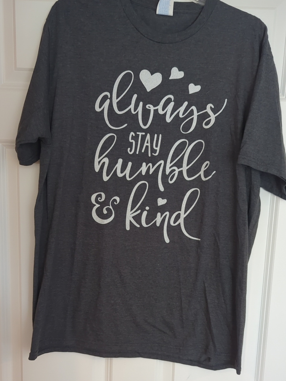 T-shirt with printed text